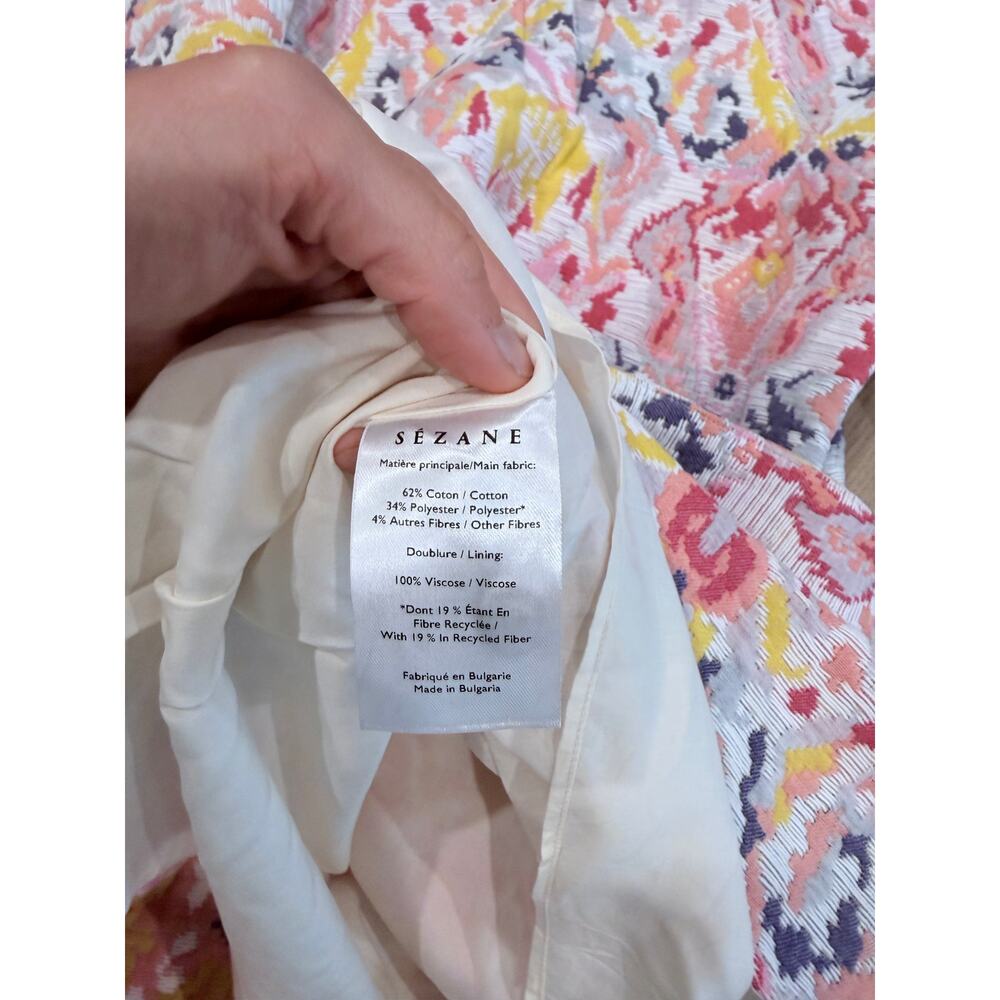 Sezane Erin Jacquard cotton Dress 36 Gorgeous - Picture 5 of 5